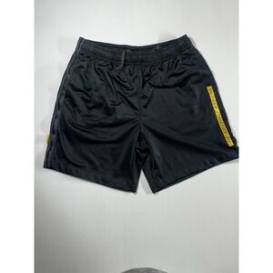 HILFIGER ATHLETICS DIV Mens Athletic Shorts Breathable Quick-drying Black/Yellow